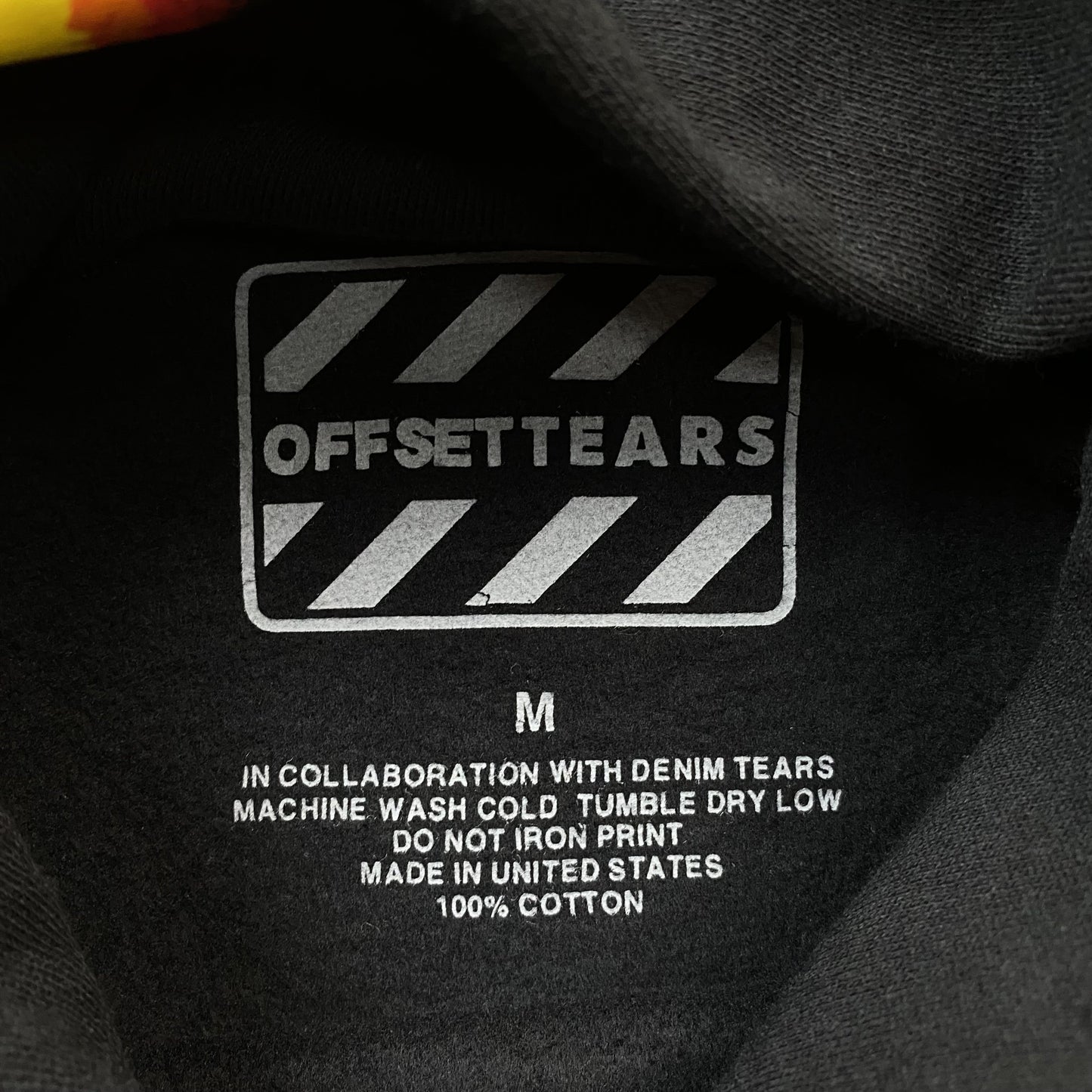 DENIM Tears - Offset Wreath Hoodie - Black Unisex Streetwear Limited Edition - The Denim Tears x Offset Wreath Hoodie Black Replica combines timeless style with unbeatable comfort,