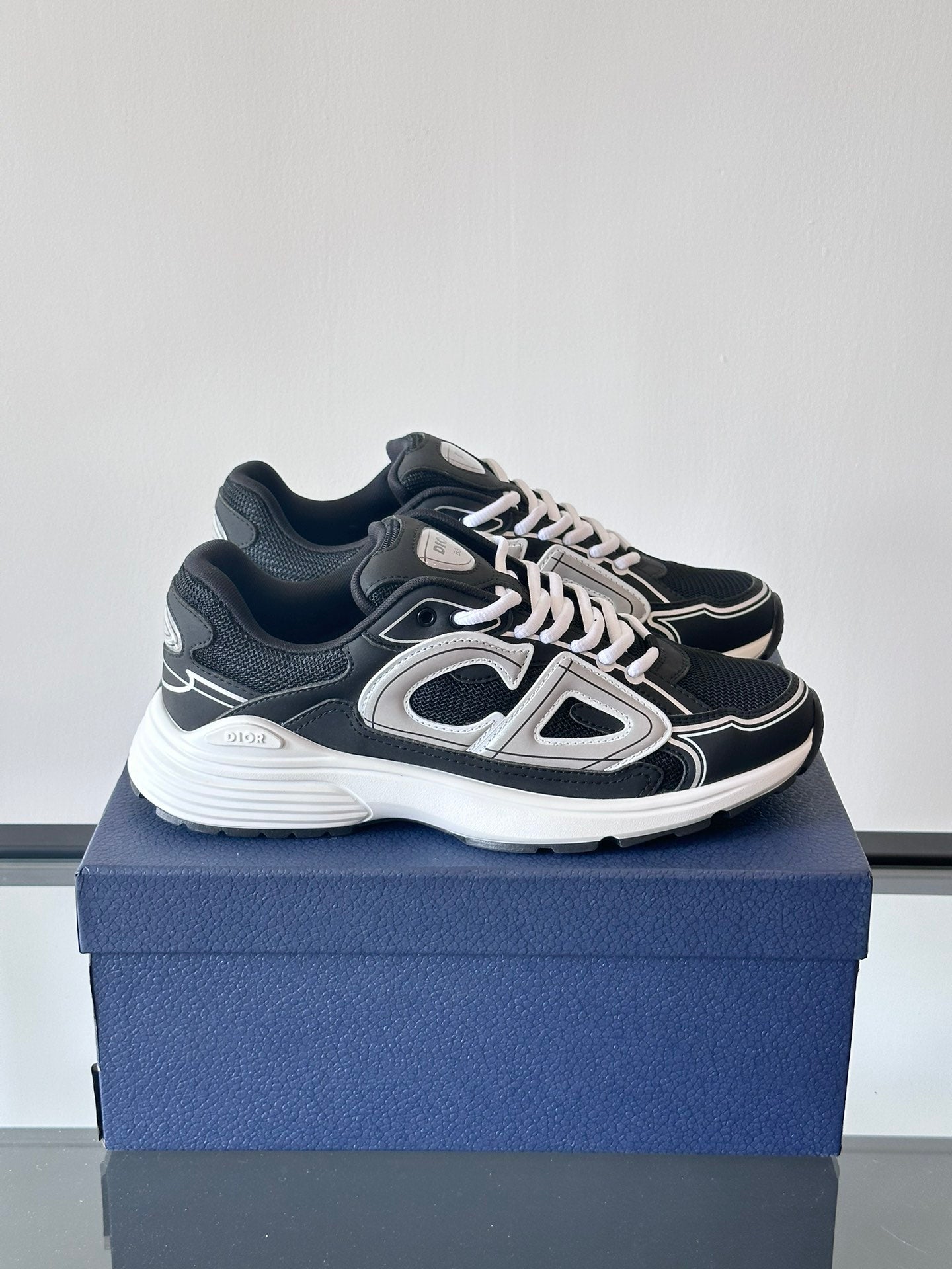 DIOR B30 Anthracite Grey Sneakers - Blue Unisex Streetwear Limited Edition - The DIOR B30 ANTHRACITE GREY BLUE - REPLICA delivers luxury, performance, and modern streetwear aesthetics