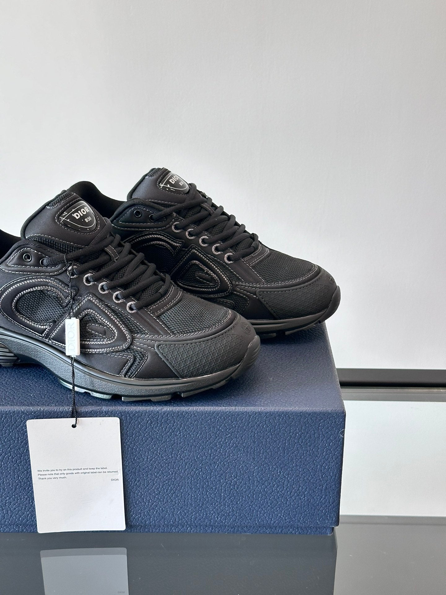 DIOR B30 Sneakers - Black Unisex Streetwear Limited Edition - The DIOR B30 BLACK - REPLICA is the ultimate combination of luxury, performance, and streetwear