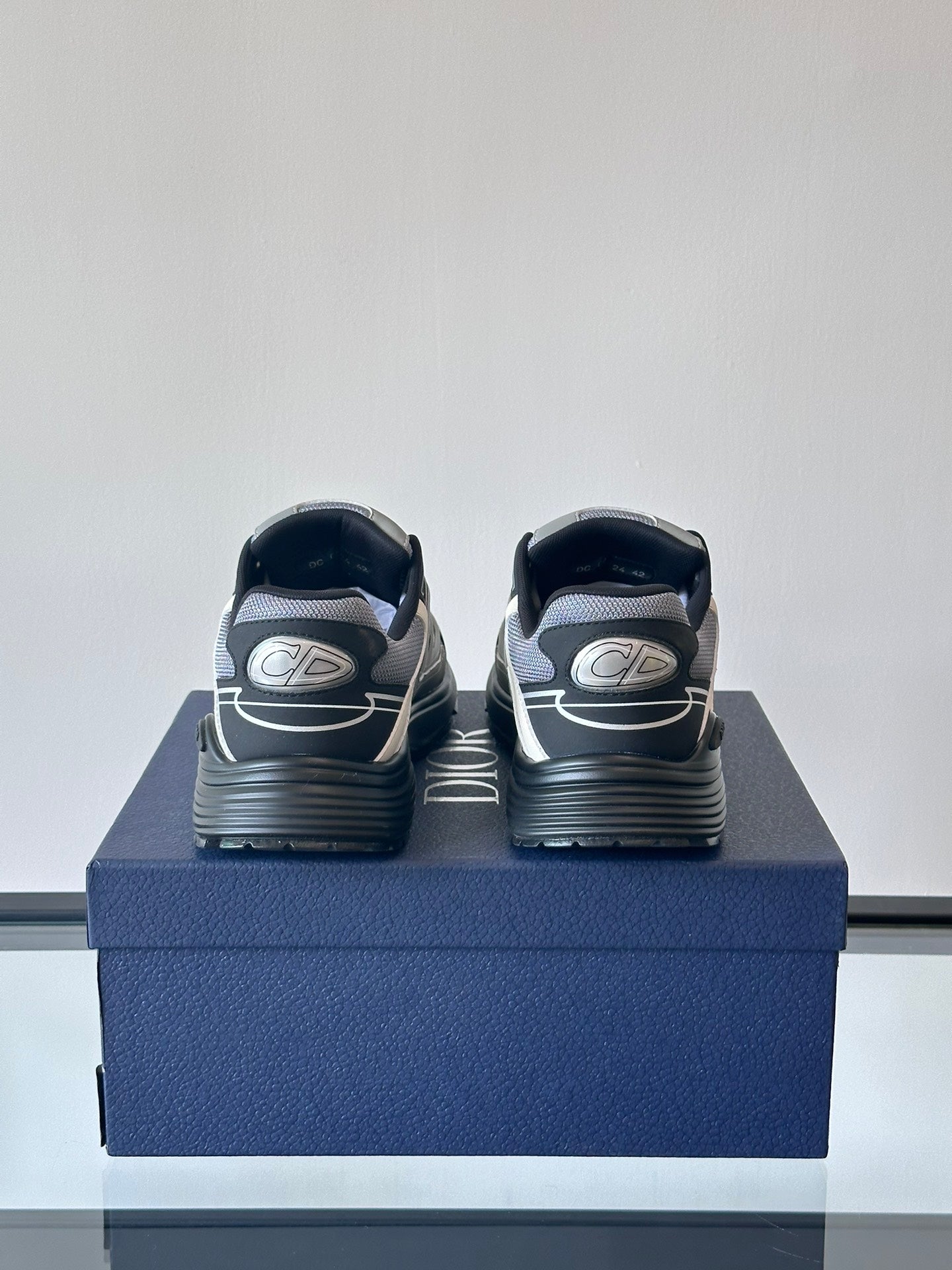 DIOR B30 Grey - Blue Unisex Streetwear Limited Edition - The DIOR B30 BLUE GREY - REPLICA combines luxury fashion with sleek, athletic design ,
