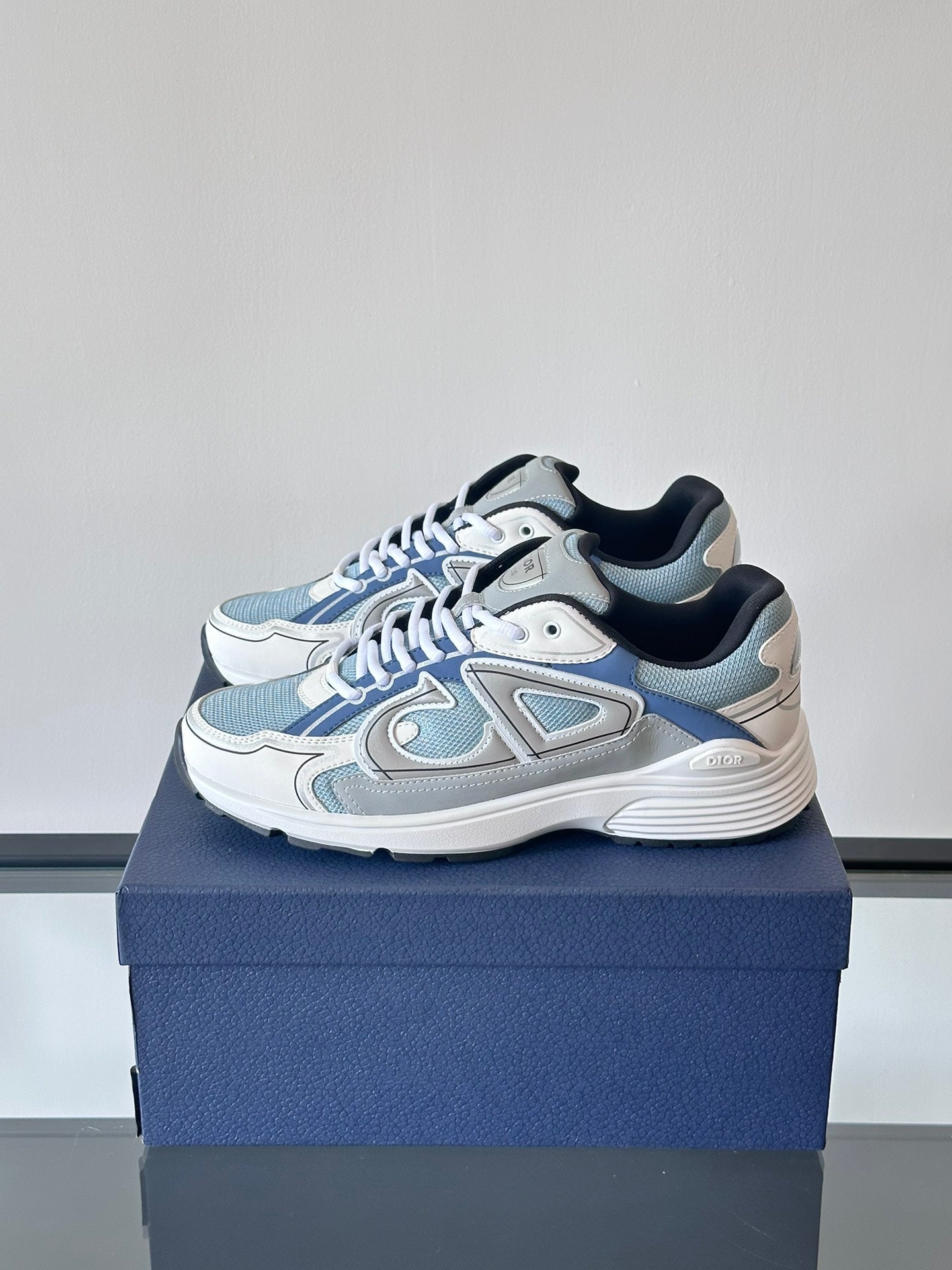 DIOR B30 Blue - White Unisex Streetwear Limited Edition - The DIOR B30 BLUE WHITE - REPLICA is a perfect fusion of luxury craftsmanship and