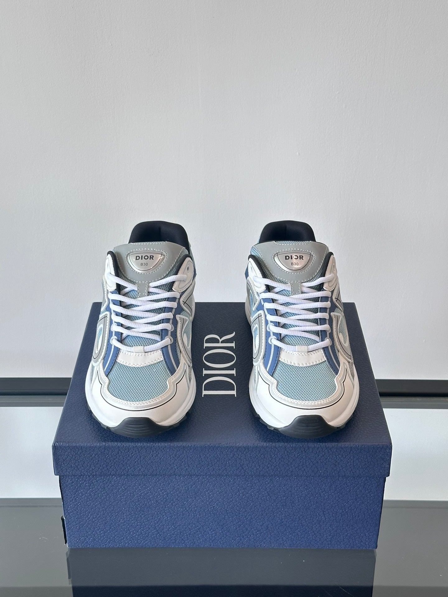 DIOR B30 Blue - White Unisex Streetwear Limited Edition - The DIOR B30 BLUE WHITE - REPLICA is a perfect fusion of luxury craftsmanship and