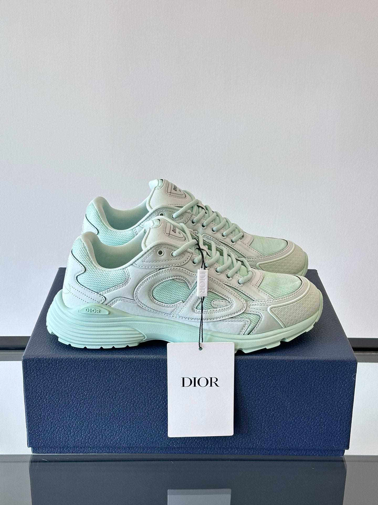 DIOR B30 Light Sneakers - Green Unisex Streetwear Limited Edition - The DIOR B30 LIGHT GREEN - REPLICA is the perfect fusion of luxury fashion and