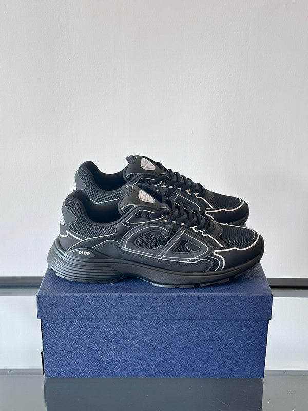 DIOR B30 Triple Sneakers - Black Unisex Streetwear Limited Edition - The DIOR B30 TRIPLE BLACK - REPLICA is the ultimate fusion of luxury, performance, and