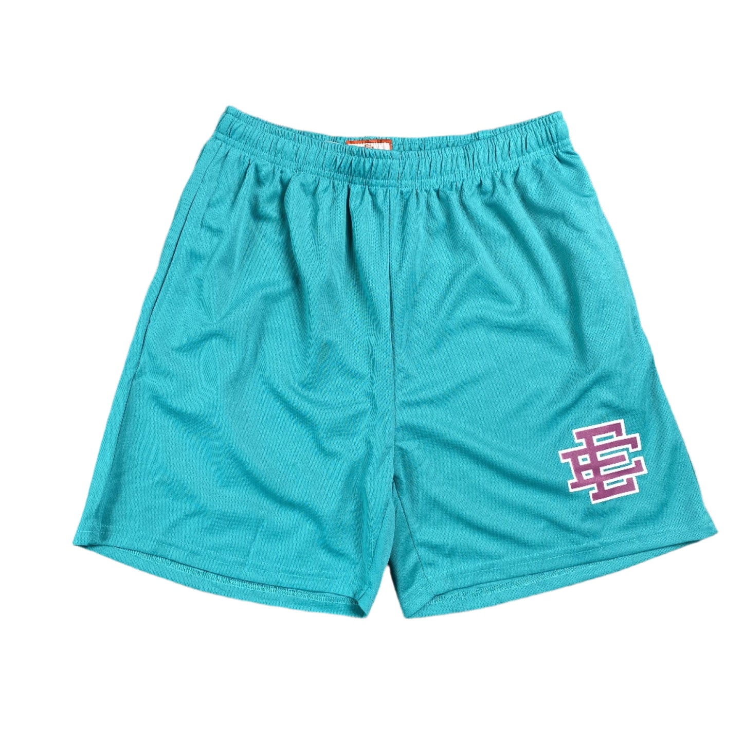 ERIC Emanuel Ee Basic Shorts Teal - - Purple Unisex Streetwear Limited Edition - The ERIC EMANUEL EE BASIC SHORTS TEAL/PURPLE - REPLICA blend luxury streetwear aesthetics with premium