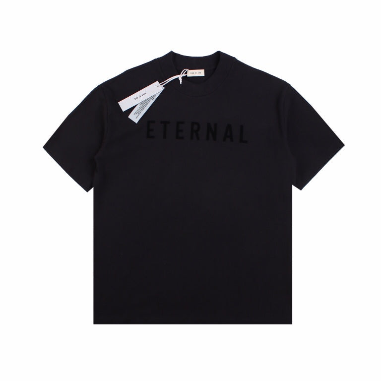 FEAR Of God Eternal T-shirt - Black Unisex Streetwear Limited Edition - The FEAR OF GOD ETERNAL T-SHIRT BLACK - REPLICA captures the essence of minimalist luxury