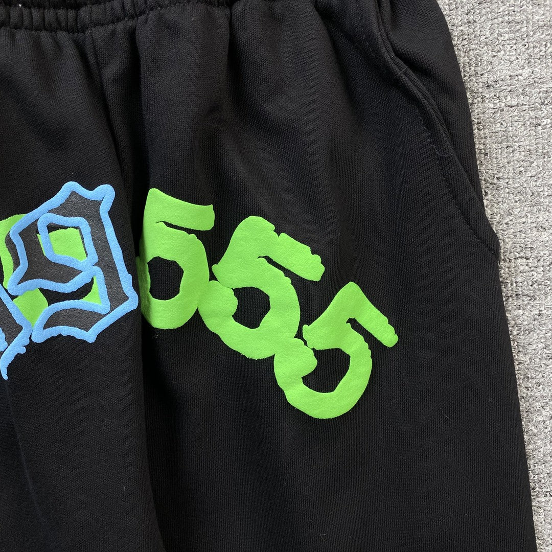 JUICE Wrld - Sp5der Sweatpants - Black Unisex Streetwear Limited Edition - The JUICE WRLD x SP5DER SWEATPANTS BLACK - REPLICA pay tribute to Juice WRLD s legacy
