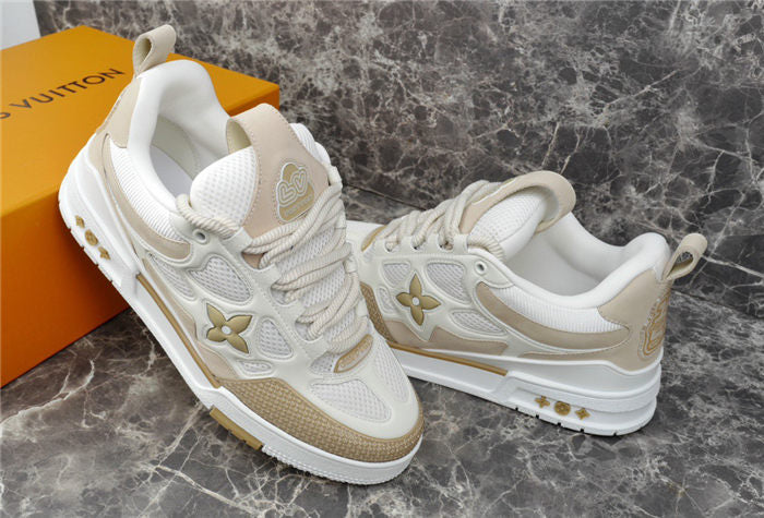LOUIS Vuitton Lv Skate Sneaker Beige - White Unisex Streetwear Limited Edition - The LOUIS VUITTON LV SKATE SNEAKER BEIGE WHITE - REPLICA is a refined blend of