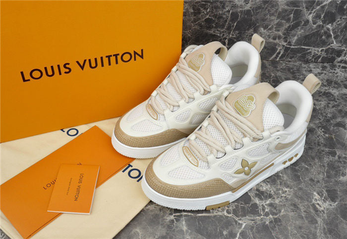 LOUIS Vuitton Lv Skate Sneaker Beige - White Unisex Streetwear Limited Edition - The LOUIS VUITTON LV SKATE SNEAKER BEIGE WHITE - REPLICA is a refined blend of