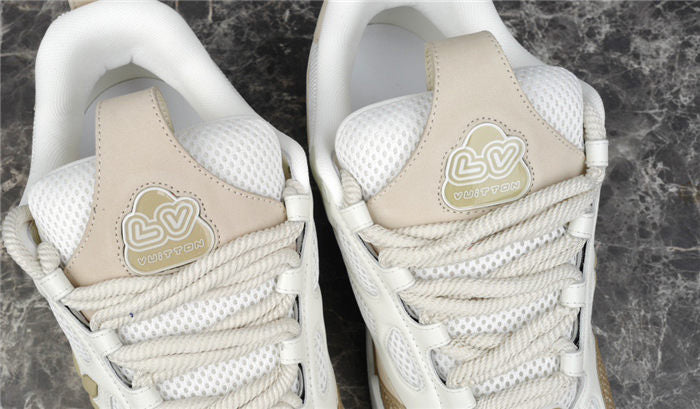 LOUIS Vuitton Lv Skate Sneaker Beige - White Unisex Streetwear Limited Edition - The LOUIS VUITTON LV SKATE SNEAKER BEIGE WHITE - REPLICA is a refined blend of