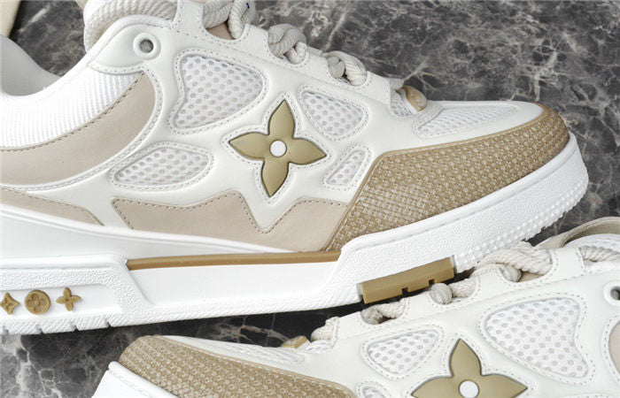 LOUIS Vuitton Lv Skate Sneaker Beige - White Unisex Streetwear Limited Edition - The LOUIS VUITTON LV SKATE SNEAKER BEIGE WHITE - REPLICA is a refined blend of