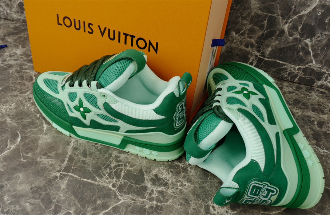 LOUIS Vuitton Lv Skate Sneaker - Green Unisex Streetwear Limited Edition - The LOUIS VUITTON LV SKATE SNEAKER GREEN - REPLICA blends luxury and streetwear in a