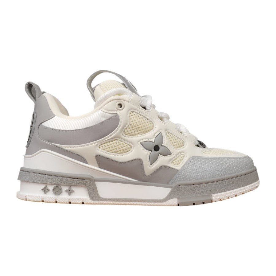 LOUIS Vuitton Lv Skate Sneaker - Grey Unisex Streetwear Limited Edition - The LOUIS VUITTON LV SKATE SNEAKER GREY - REPLICA delivers understated luxury with a sleek