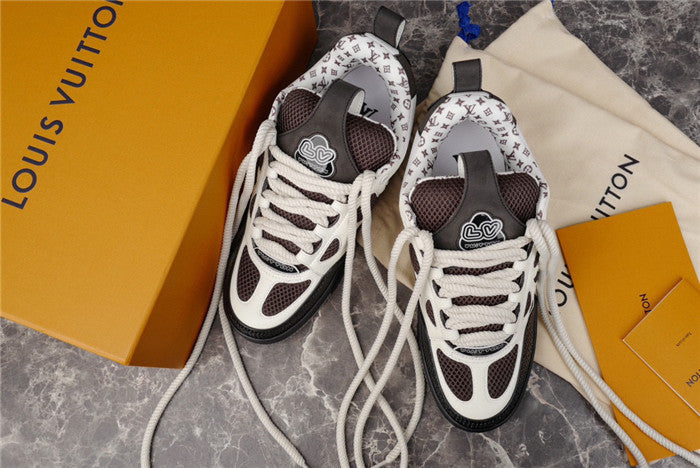 LOUIS Vuitton Lv Skate Sneaker White - Black Unisex Streetwear Limited Edition - The LOUIS VUITTON LV SKATE SNEAKER WHITE BLACK - REPLICA is the perfect blend of