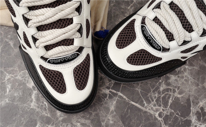 LOUIS Vuitton Lv Skate Sneaker White - Black Unisex Streetwear Limited Edition - The LOUIS VUITTON LV SKATE SNEAKER WHITE BLACK - REPLICA is the perfect blend of