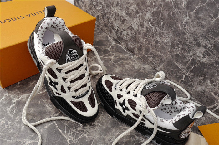 LOUIS Vuitton Lv Skate Sneaker White - Black Unisex Streetwear Limited Edition - The LOUIS VUITTON LV SKATE SNEAKER WHITE BLACK - REPLICA is the perfect blend of
