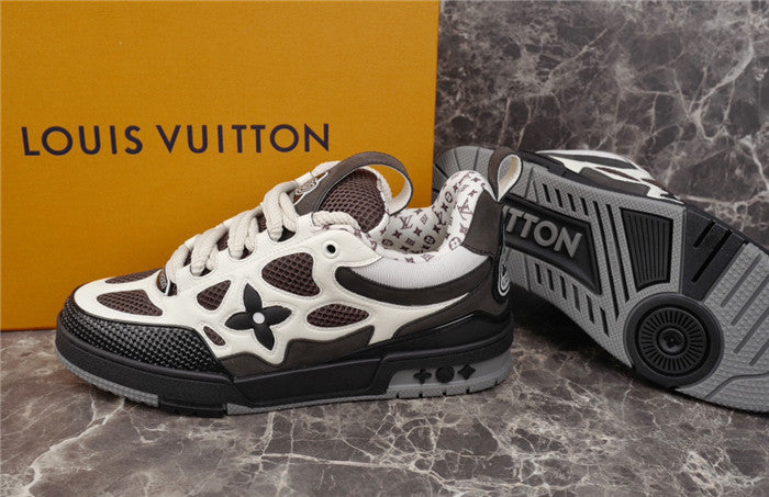 LOUIS Vuitton Lv Skate Sneaker White - Black Unisex Streetwear Limited Edition - The LOUIS VUITTON LV SKATE SNEAKER WHITE BLACK - REPLICA is the perfect blend of