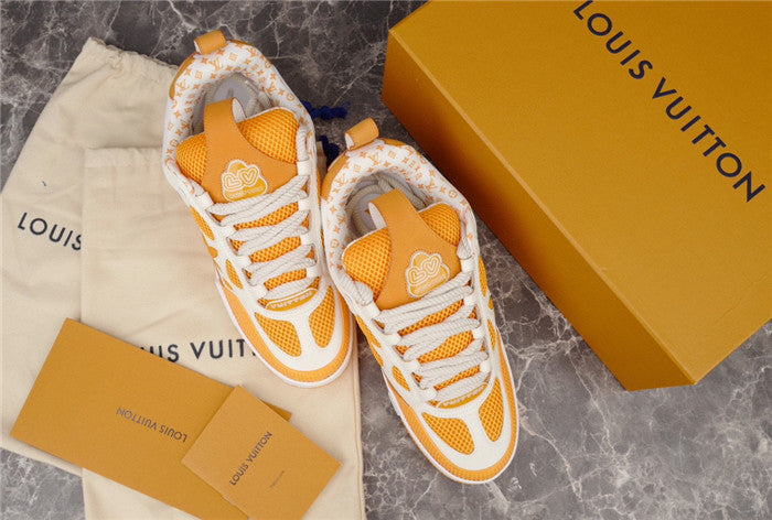 LOUIS Vuitton Lv Skate Sneaker Yellow - White Unisex Streetwear Limited Edition