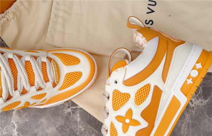 LOUIS Vuitton Lv Skate Sneaker Yellow - White Unisex Streetwear Limited Edition