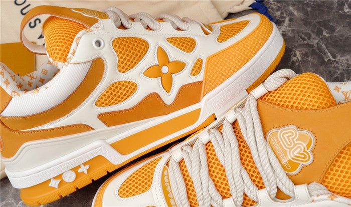 LOUIS Vuitton Lv Skate Sneaker Yellow - White Unisex Streetwear Limited Edition