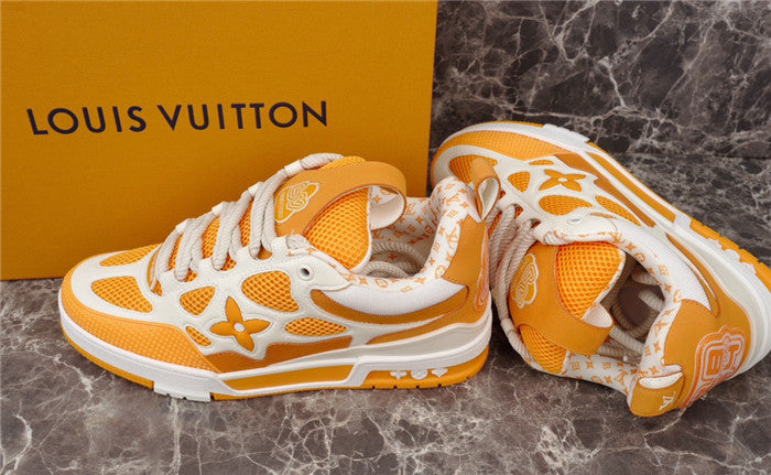 LOUIS Vuitton Lv Skate Sneaker Yellow - White Unisex Streetwear Limited Edition