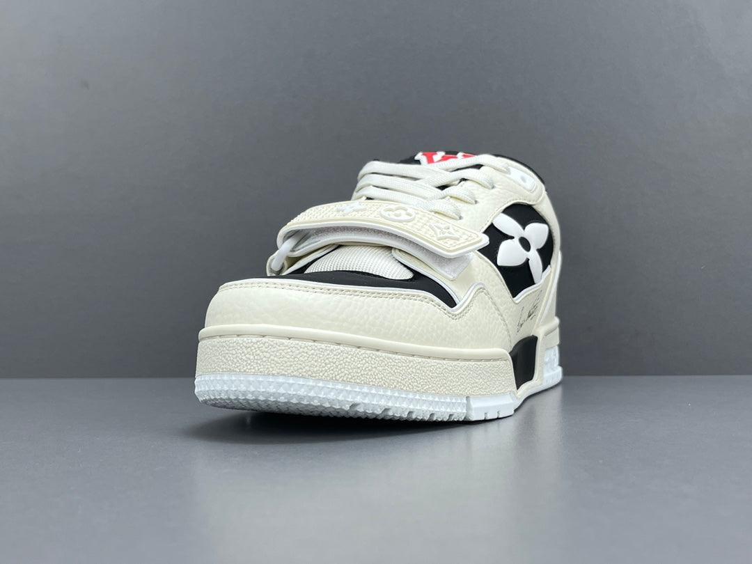 LOUIS Vuitton Lv Trainer Sneaker - Red Unisex Streetwear Limited Edition - The LOUIS VUITTON LV TRAINER SNEAKER - REPLICA redefines luxury footwear with its bold design