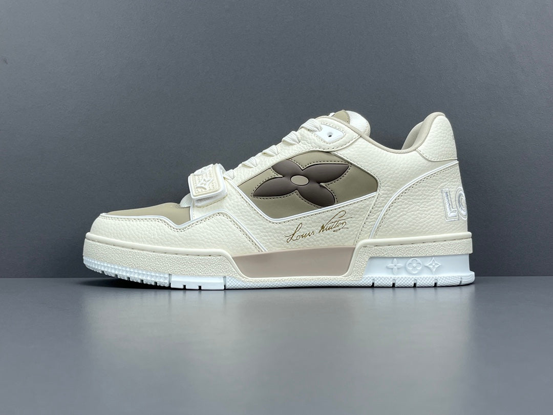 LOUIS Vuitton Lv Trainer Sneaker - Red Unisex Streetwear Limited Edition - The LOUIS VUITTON LV TRAINER SNEAKER - REPLICA redefines luxury footwear with its bold design