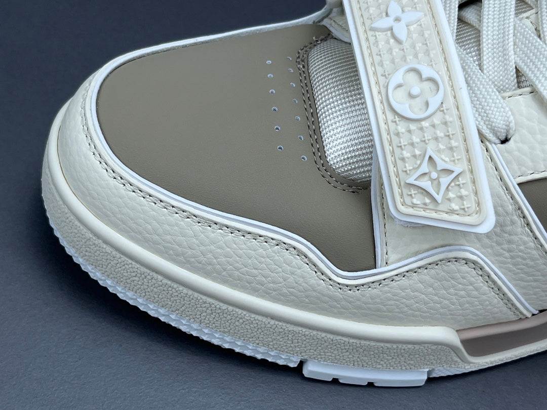 LOUIS Vuitton Lv Trainer Sneaker - Red Unisex Streetwear Limited Edition - The LOUIS VUITTON LV TRAINER SNEAKER - REPLICA redefines luxury footwear with its bold design