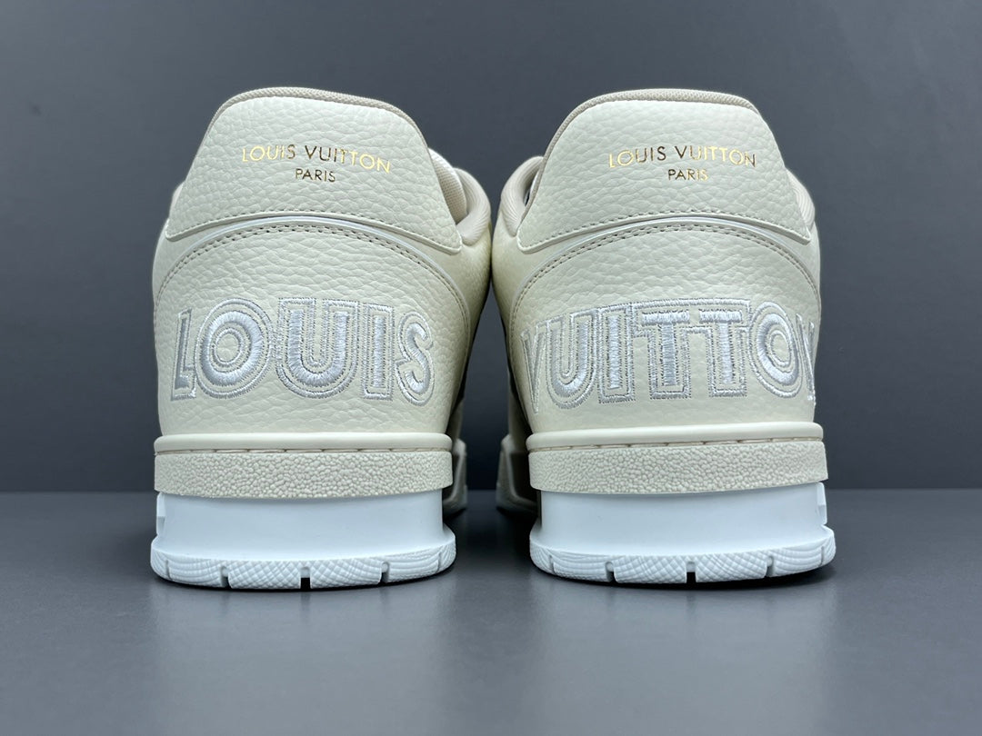LOUIS Vuitton Lv Trainer Sneaker - Red Unisex Streetwear Limited Edition - The LOUIS VUITTON LV TRAINER SNEAKER - REPLICA redefines luxury footwear with its bold design
