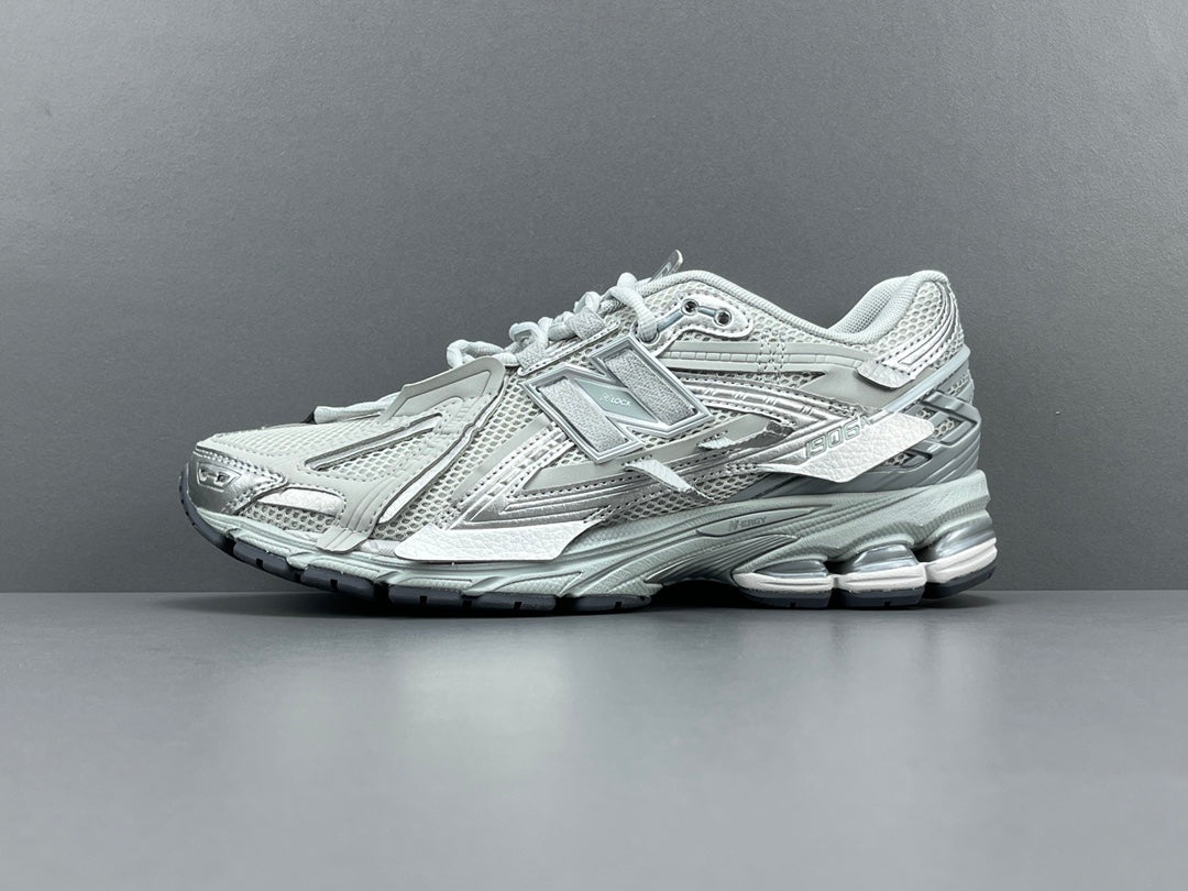 NEW Balance 1906a - Concrete Silver - Red Unisex Streetwear Limited Edition - The NEW BALANCE 1906A x CONCRETE SILVER - REPLICA redefines modern style with a sleek