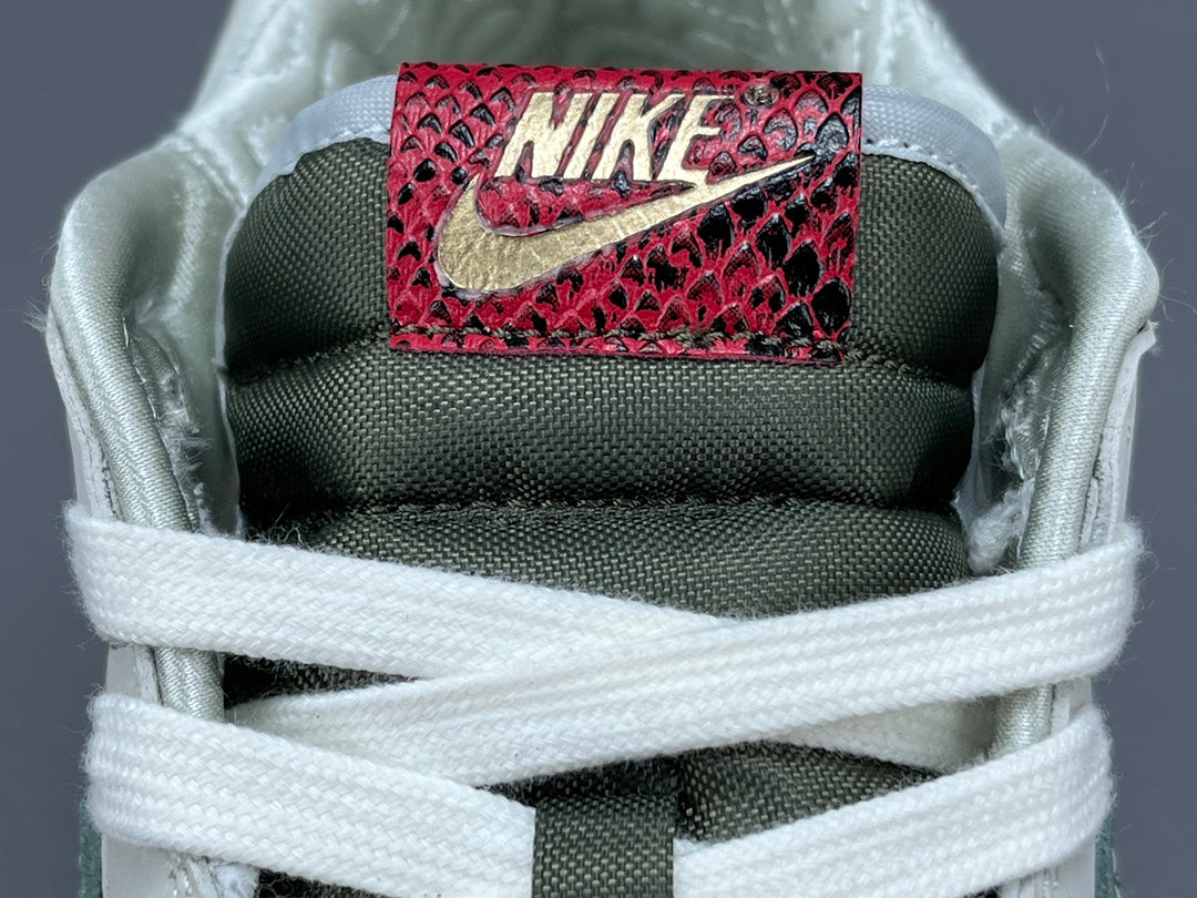 NIKE Dunk Low - Year Of The Snake - Red Unisex Streetwear Limited Edition - The NIKE DUNK LOW x YEAR OF THE SNAKE - REPLICA brings a bold, exotic