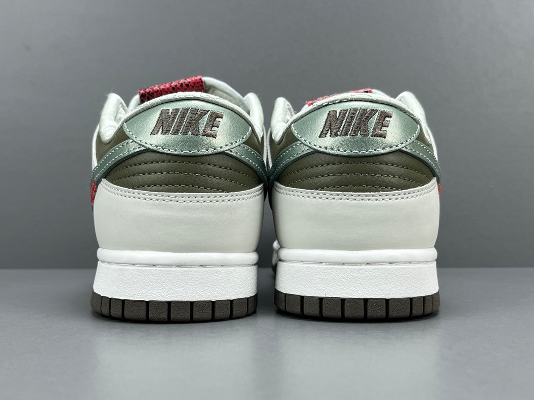 NIKE Dunk Low - Year Of The Snake - Red Unisex Streetwear Limited Edition - The NIKE DUNK LOW x YEAR OF THE SNAKE - REPLICA brings a bold, exotic