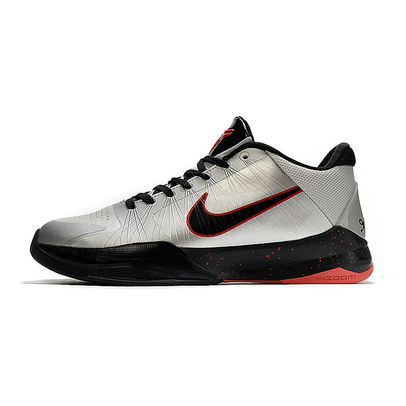NIKE Kobe 5 Protro - Wolf - Grey Unisex Streetwear Limited Edition - The Nike Kobe 5 Protro x Wolf Grey combines sleek design with elite performance, inspired