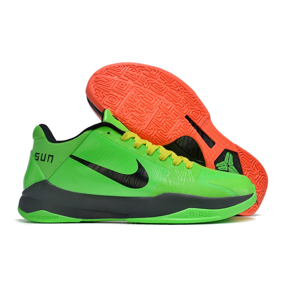 NIKE Kobe 5 - Christmas Mismatch - Red Unisex Streetwear Limited Edition - The Nike Kobe 5 x Christmas Mismatch brings holiday cheer to the court with a