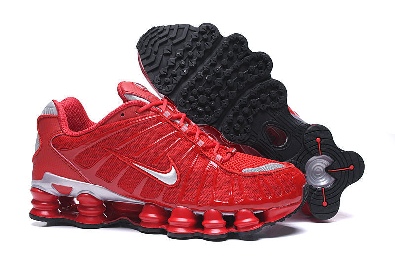 NIKE Sho - Tl - Speed - Red Unisex Streetwear Limited Edition - The NIKE SHOX TL x SPEED RED - REPLICA is a high-energy fusion of performance