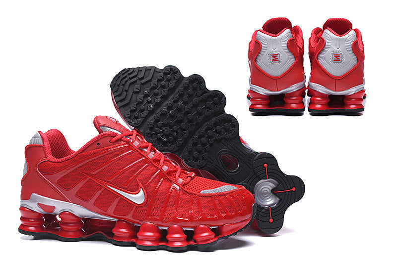 NIKE Sho - Tl - Speed - Red Unisex Streetwear Limited Edition - The NIKE SHOX TL x SPEED RED - REPLICA is a high-energy fusion of performance