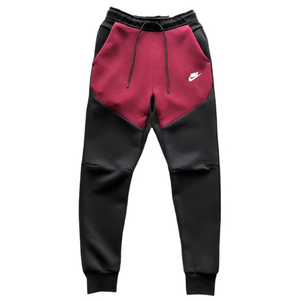 NIKE Tech Fleece Pants - Dark Beetroot - Phantom - Red Unisex Streetwear Limited Edition - The NIKE TECH FLEECE PANTS DARK BEETROOT/PHANTOM - REPLICA deliver a perfect blend of modern