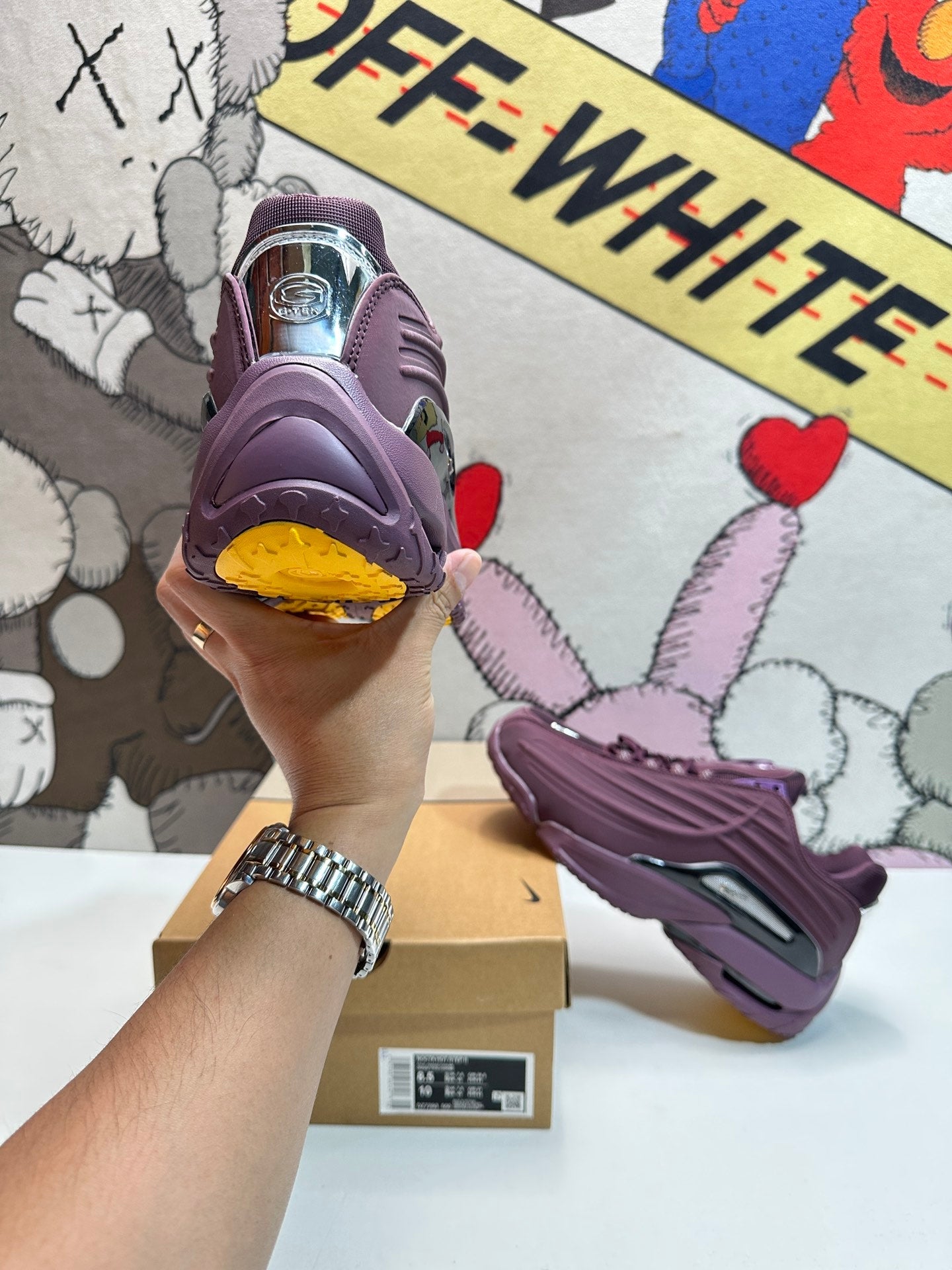 NOCTA - Nike Hot Step 2 Drake Eggplant - Red Unisex Streetwear Limited Edition - The NOCTA x NIKE HOT STEP 2 DRAKE EGGPLANT - REPLICA is a bold, vibrant