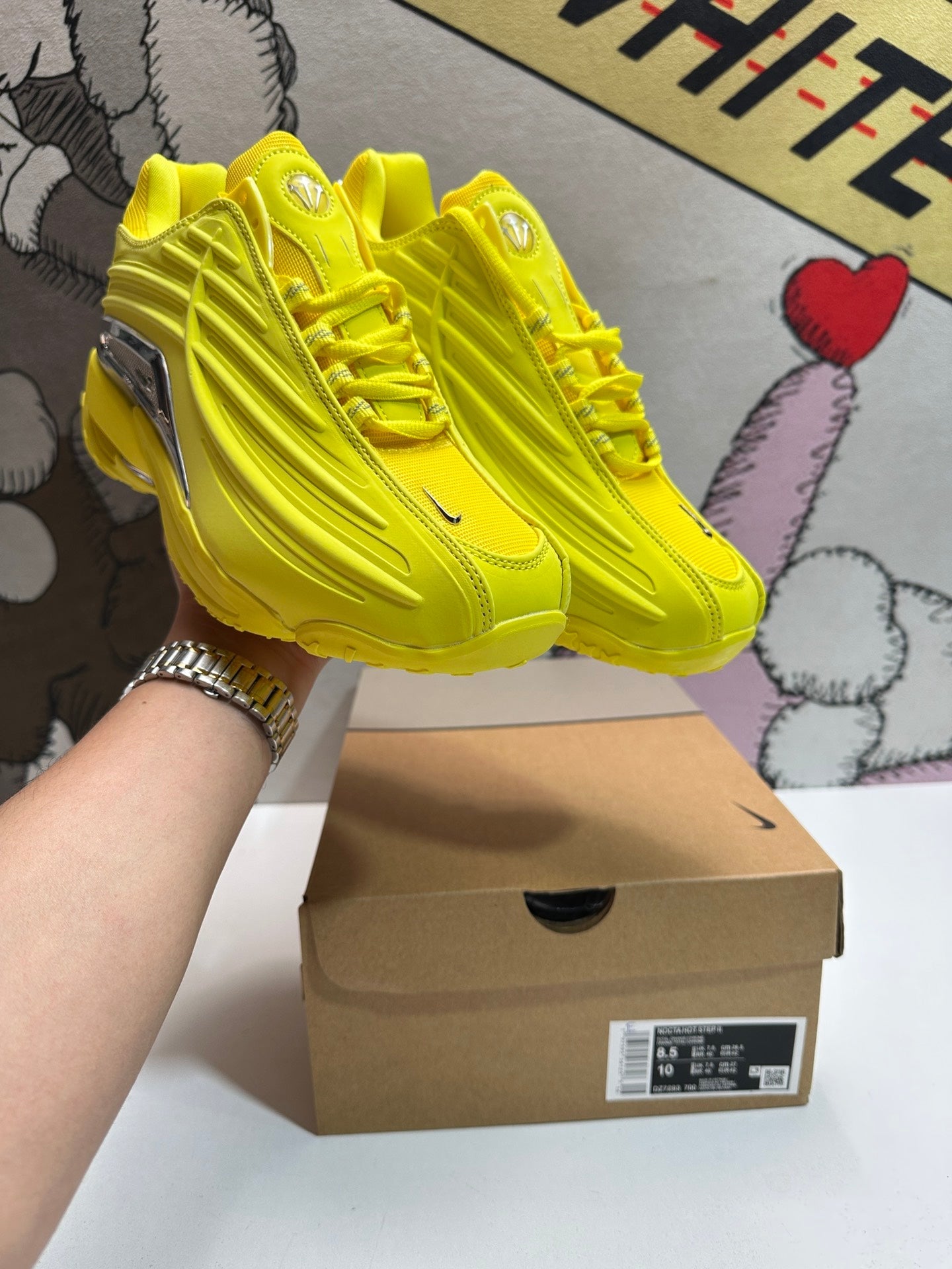 NOCTA - Nike Hot Step 2 Drake Opti - Yellow Unisex Streetwear Limited Edition - The NOCTA x NIKE HOT STEP 2 DRAKE OPTI YELLOW - REPLICA lights up your
