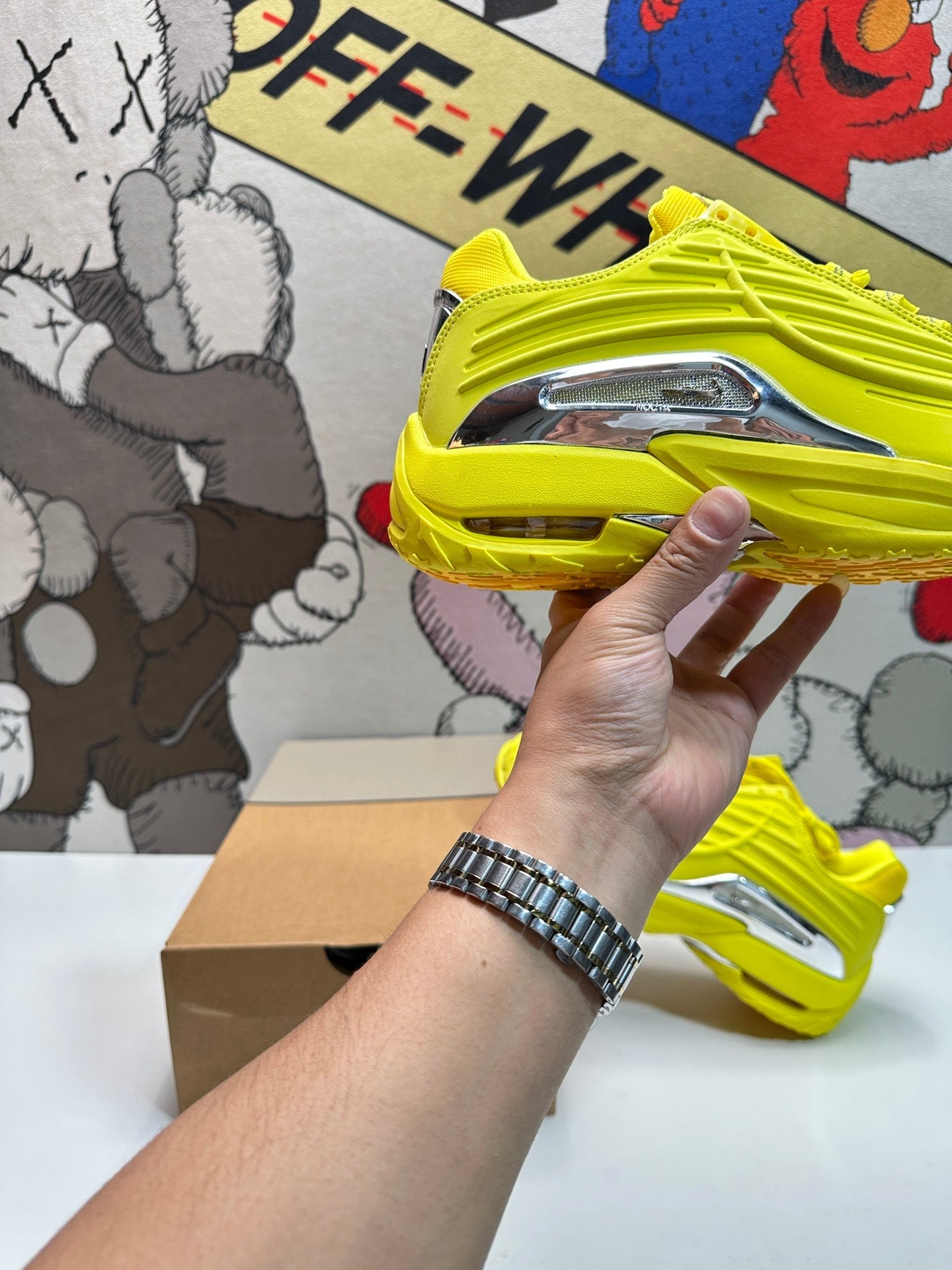 NOCTA - Nike Hot Step 2 Drake Opti - Yellow Unisex Streetwear Limited Edition - The NOCTA x NIKE HOT STEP 2 DRAKE OPTI YELLOW - REPLICA lights up your