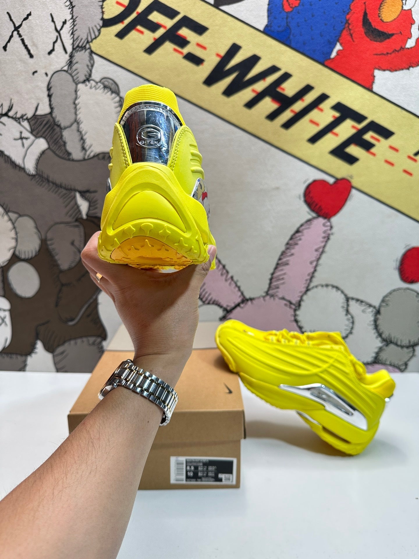 NOCTA - Nike Hot Step 2 Drake Opti - Yellow Unisex Streetwear Limited Edition - The NOCTA x NIKE HOT STEP 2 DRAKE OPTI YELLOW - REPLICA lights up your