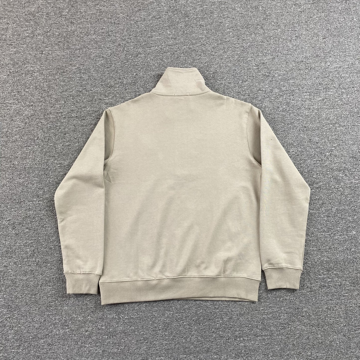 POLO Ralph Lauren Quarter Zip Sweatshirt - Beige Unisex Streetwear Limited Edition - The POLO RALPH LAUREN QUARTER ZIP SWEATSHIRT BEIGE - REPLICA delivers timeless elegance and effortless