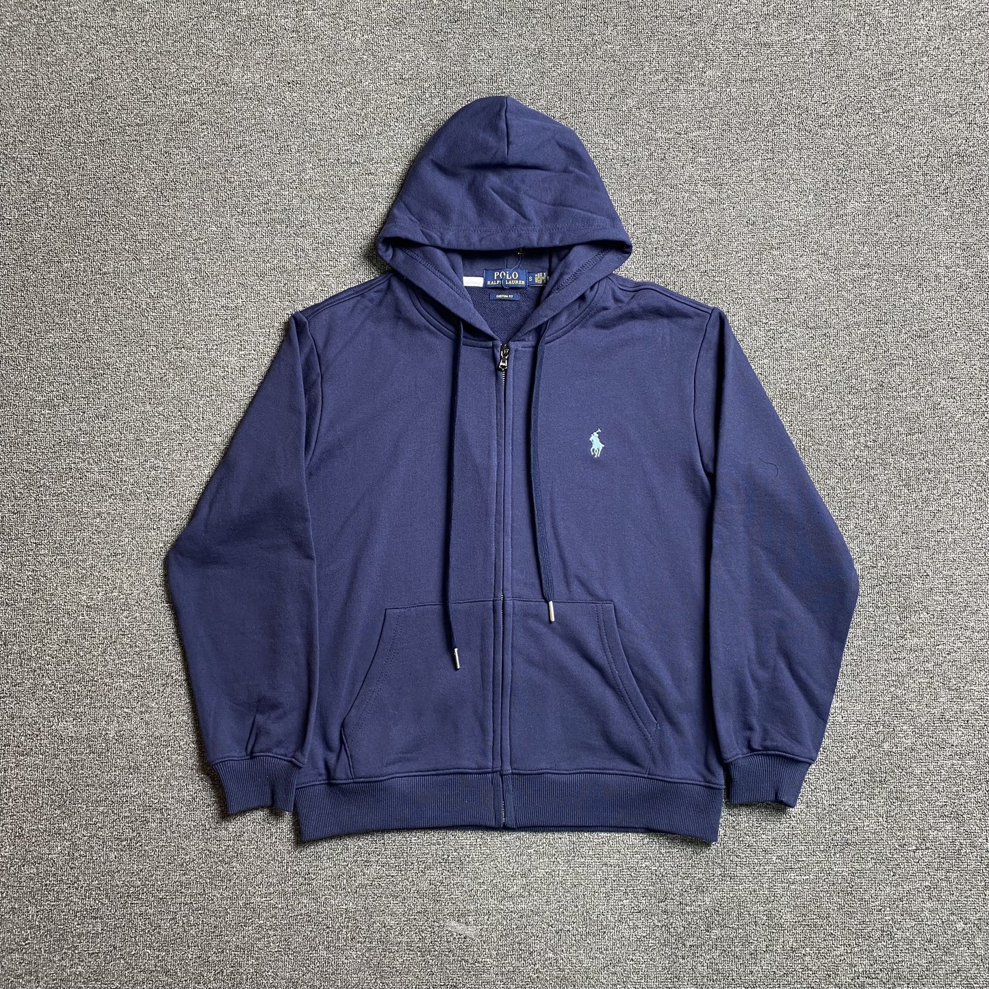 POLO Ralph Lauren Zip-up Hoodie - Navy Unisex Streetwear Limited Edition - The POLO RALPH LAUREN ZIP-UP HOODIE NAVY - REPLICA delivers classic American style with everyday