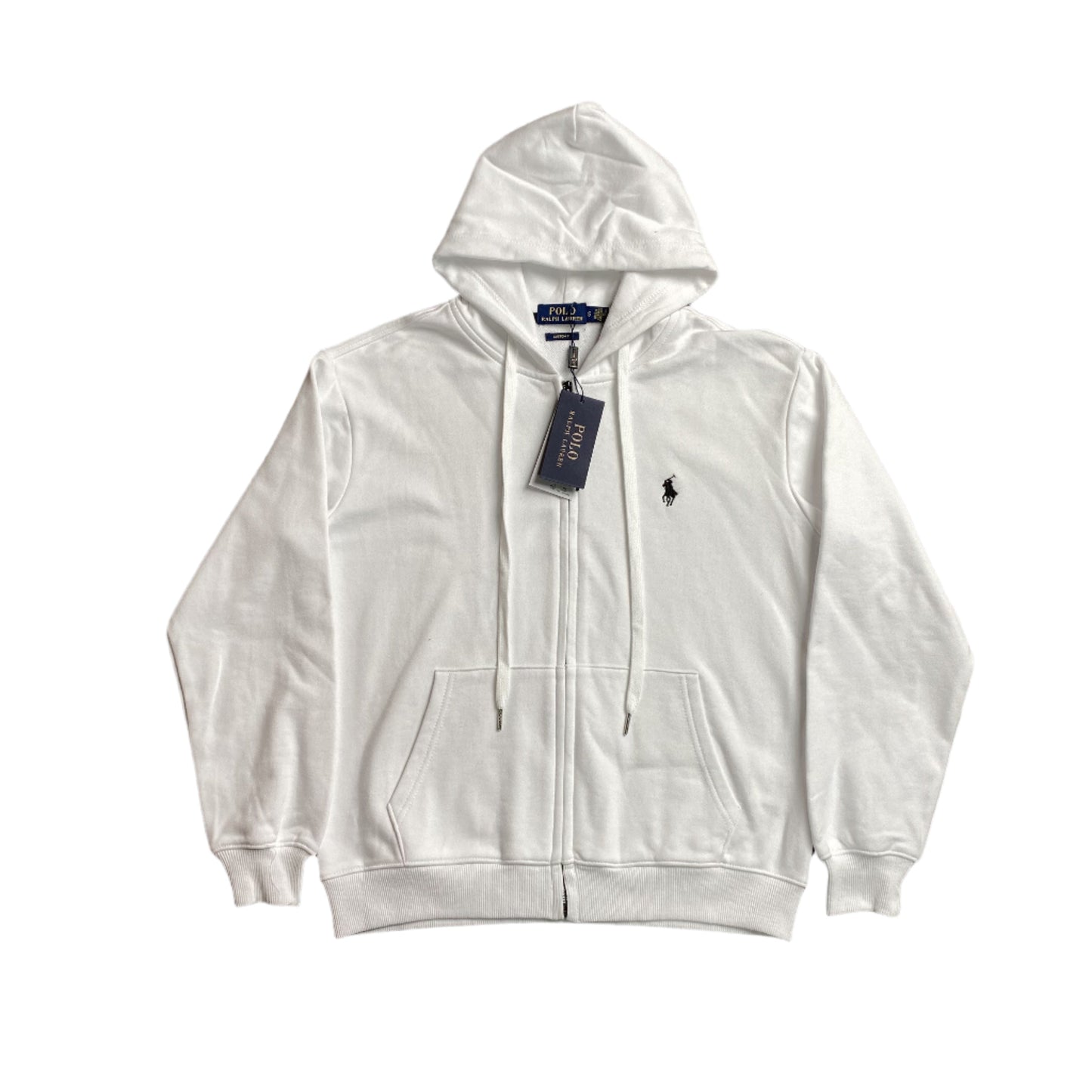 POLO Ralph Lauren Zip-up Hoodie - White Unisex Streetwear Limited Edition - The POLO RALPH LAUREN ZIP-UP HOODIE WHITE - REPLICA blends classic sophistication with casual comfort
