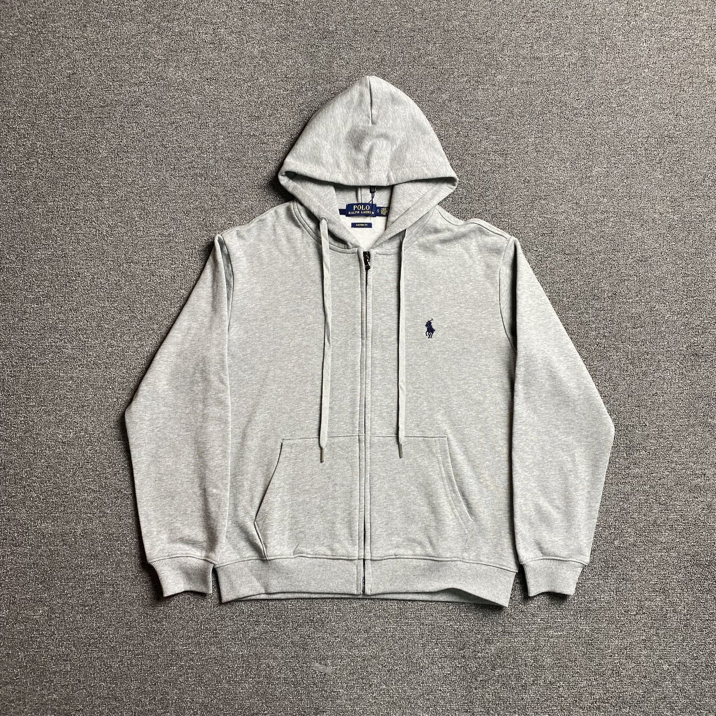 POLO Ralph Lauren Zip Up Hoodie - Grey Unisex Streetwear Limited Edition - The POLO RALPH LAUREN ZIP-UP HOODIE GREY - REPLICA is a perfect blend of classic