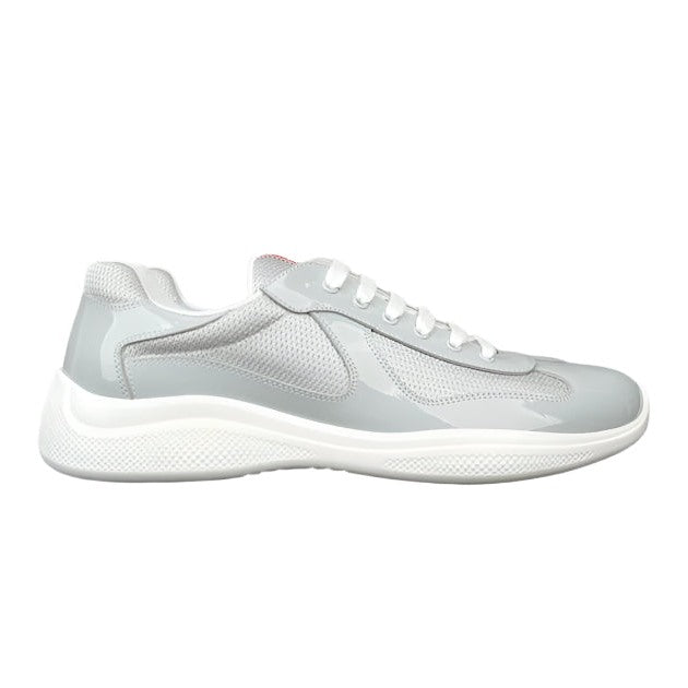 PRADA America's Cup Silver Sneakers - Grey Unisex Streetwear Limited Edition
