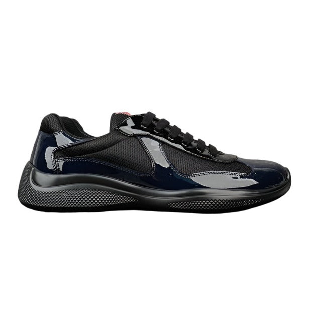 PRADA America's Cup Navy Sneakers - Black Unisex Streetwear Limited Edition