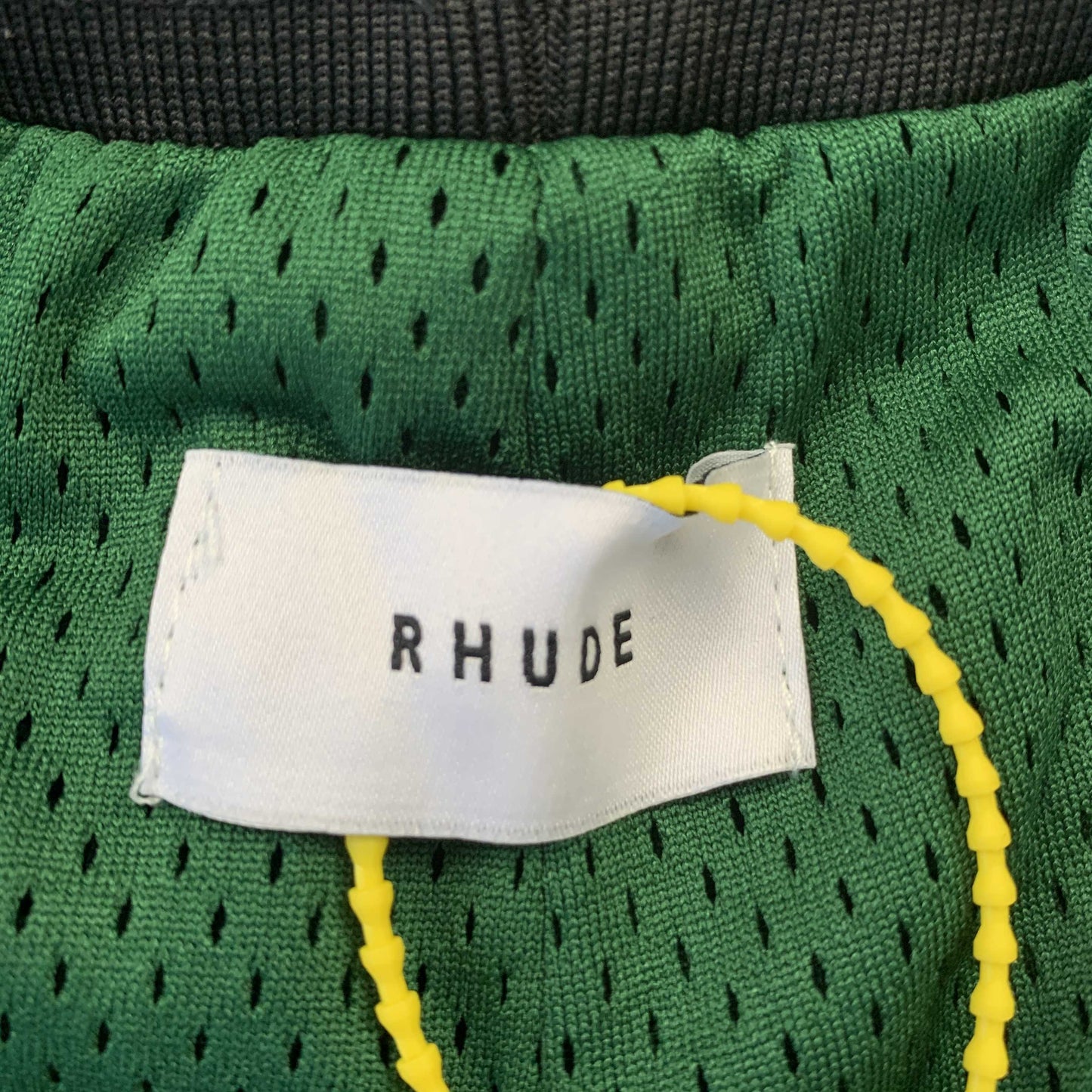 RHUDE Court Logo Shorts - Green Unisex Streetwear Limited Edition - The RHUDE COURT LOGO SHORTS GREEN - REPLICA bring together vintage basketball inspiration and high-end