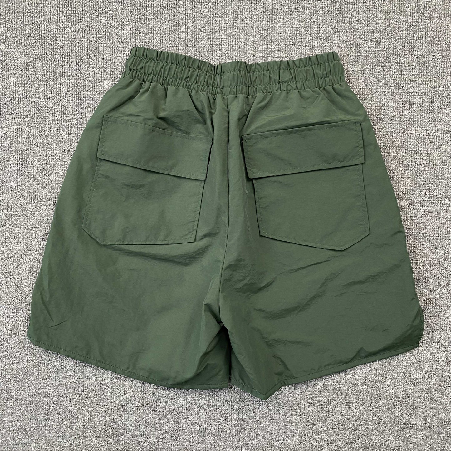 RHUDE Rh Logo Shorts - Green Unisex Streetwear Limited Edition - The RHUDE RH LOGO SHORTS GREEN - REPLICA deliver effortless luxury and street-ready comfort ,