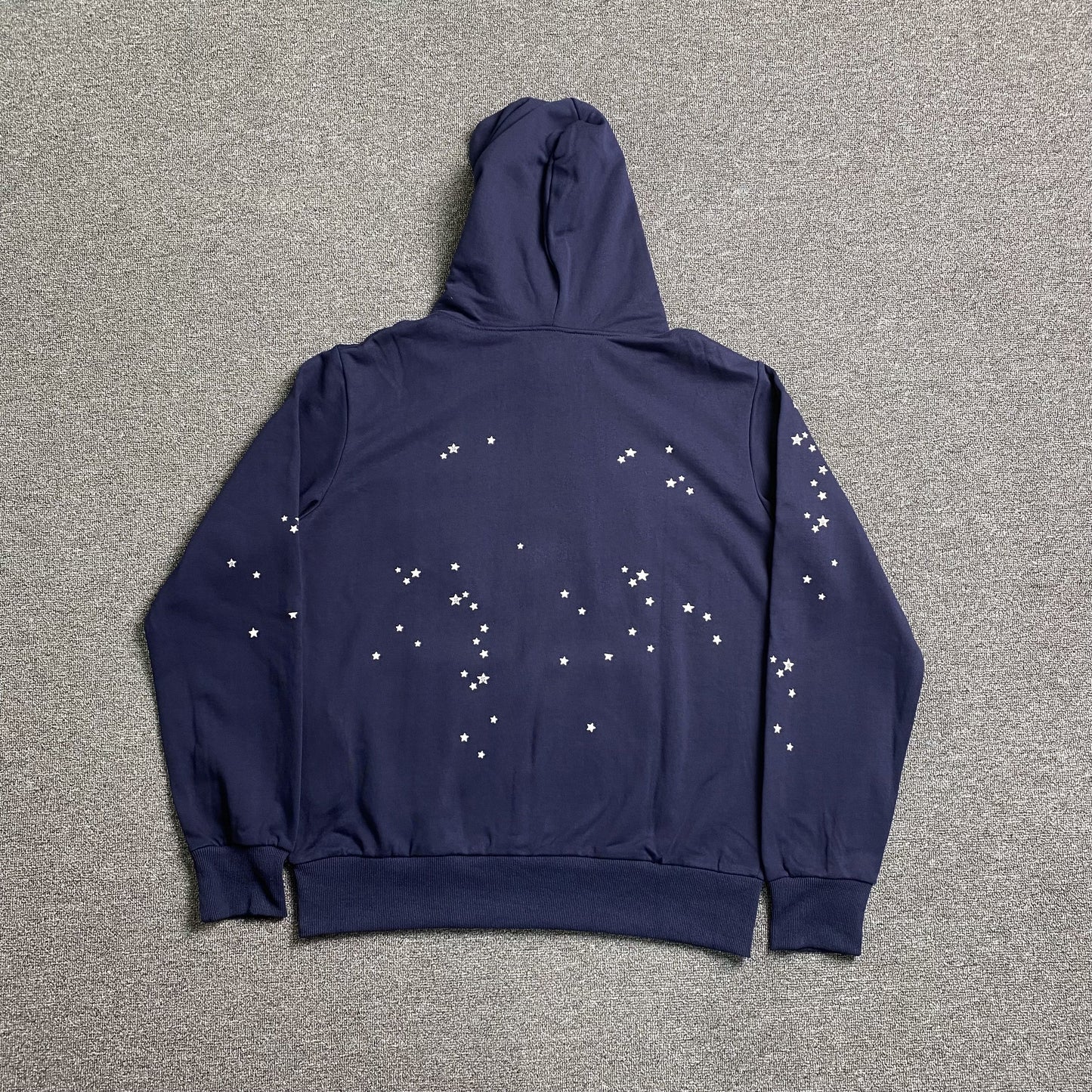 SP5DER Atlanta Hoodie - Navy Unisex Streetwear Limited Edition - The SP5DER ATLANTA HOODIE NAVY - REPLICA delivers bold streetwear energy with a sleek, modern